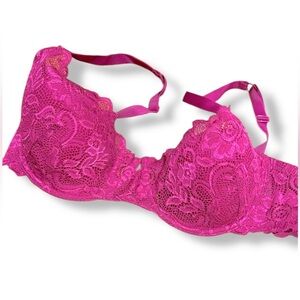 Gilligan & O’Malley bra 36DD pink lace light sexy comfortable